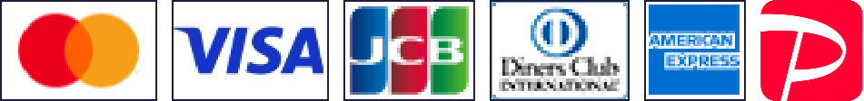 使用できるカード、電子決済 VISA, Mastercard, JCB, AMEX, Diners, PayPay